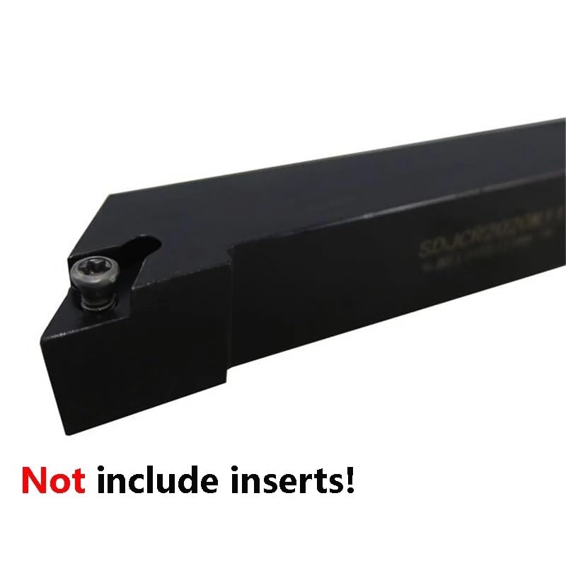 Set Portautensili Tornero SDJCR1212H07 Con 10 Inserti Carburo DCMT070204, Per Tornio CNC, Diametro 25mm, Angolo 93°, Per Acciaio E Ghisa