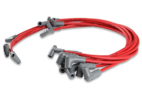 Cables de encendido MSD Ignition SBC sobre tapa de válvulas de motor 3