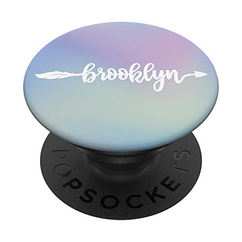 Teal Pink Brooklyn Boho White Arrow Girl Perfect Bohemian PopSockets Grip and Stand for Phones and Tablets