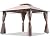 FDW Canopy Tent Gazebo 10' X 13' Grill Gazebo for Patios BBQ Outdoor Patio Large Garden Top Gazebo with Sidewall Party Tent Brown