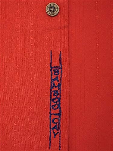 Bamboo Cay Men's Single Palm Embroidered Hawaiian Shirt - Image 9