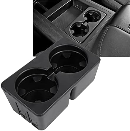 Car Cup Holders 19154712 Fit for 2007-2013 Silverado Sierra Avalanche 2007-2014 Tahoe Suburban Yukon Escalade, Center Console Beverage Drink Insert (for Floor Mounted Console Only)
