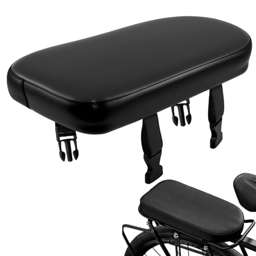 Sedile Posteriore Bicicletta 30 X 14,5 X 4 cm Sellino Posteriore Bici In Pelle PU, Altamente Elastica, Morbida e Confortevole, Impermeabile Ecuscino Cuscino per Sedile Posteriore per Bicicletta