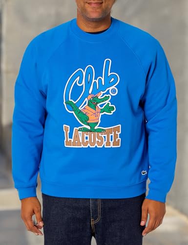Lacoste Men's Club Graphic Crew Neck Sweatshirt3