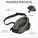 Kattee Fanny Packs for Women, Leather Crossbody Bags for Women Trendy, Small Belt Bag,Fashion Waist Packs with RFID Blocking, Black