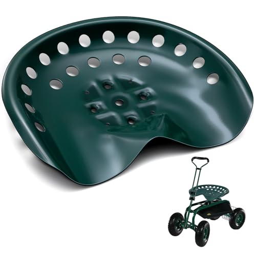 Image of MorningRo 1 Pcs Metal Tractor Seat Vintage Tractor Seat for Lawnmower, Forklift, Farm, Home or Bar Stool (Green)