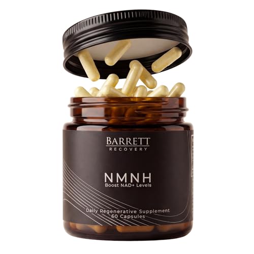 Barrett Recovery NMNH NAD+ Support Supplement Daily Cellular Energy & Vitality Support Unflavored Capsules 60 Count