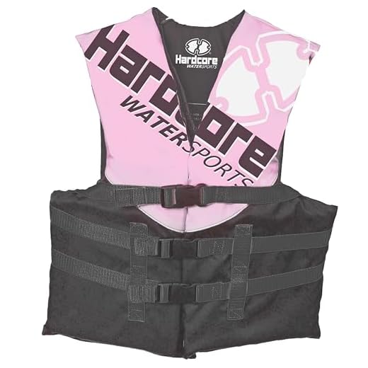 Hardcore Coast Guard Type III PFD for Youth; Life Vest Flotation Device; Life Jacket Paddle Vest for Big Kids from 50-90 pounds; Jet ski, Wakeboard, Hardshell Kayak lufe Jacket