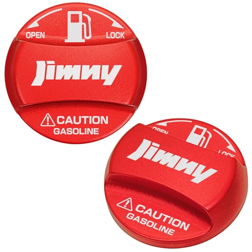 ブラガ製 ジムニー車 互換品 JB64Wジムニー JB74Wシエラ タイプ5J2 RE 給油 フューエル キャップ カバー アルミ製レッド アルマイト仕上 新型ジムニーロゴ カッティングステッカー付 客注品