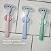 Flamingo Razors for Women, 1 Razor (Sage) Handle, 1 Razor Blade Refill, and 1 Shower Holder