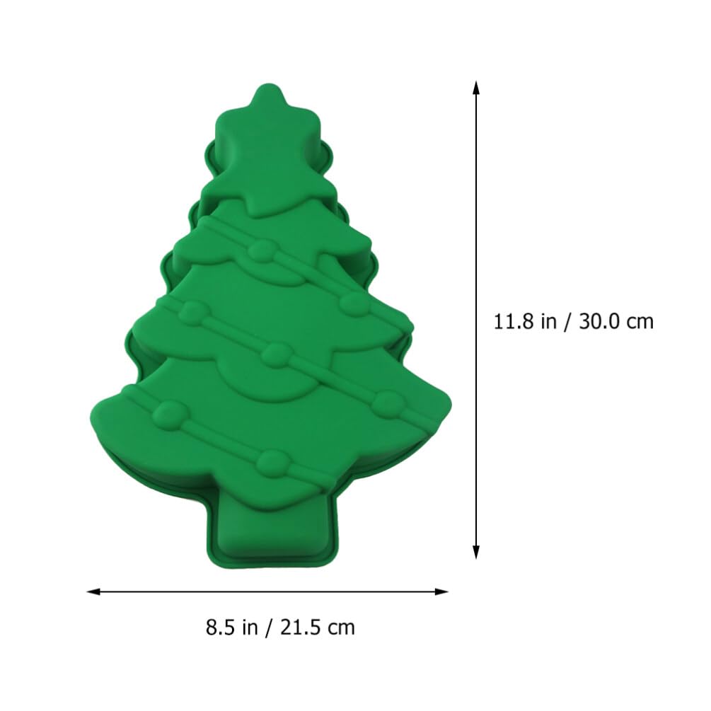 ABOOFAN Moule à gâteau en silicone 3D en forme de sapin de Noël anti-adhésif pour fêtes de fin d'année, mousse, muffins, fondants, bonbons