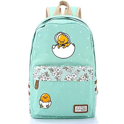 WANHONGYUE Gudetama Egg Anime Mochila de Viaje Verde Cover