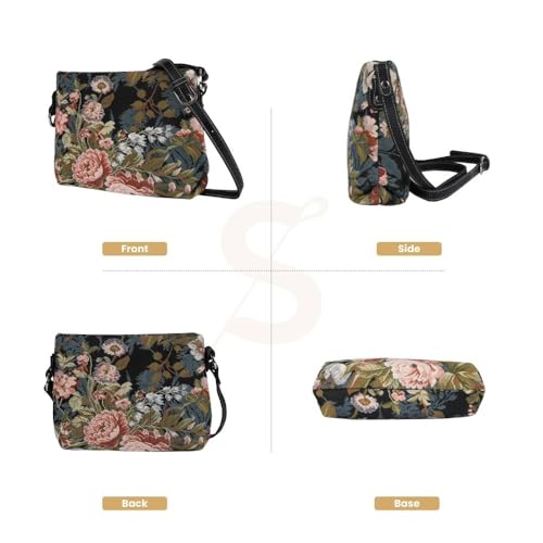 Image of Signare Tapestry Crossbody Bag Sling Shoulder Purse for Women
