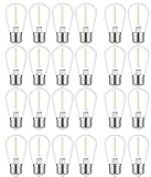 GE (case of 24) Warm Soft White LED String Light Replacement Bulb, 1 watt, S14 Shape, 60 lumens, Medium Base String Light LED Replacement Bulb