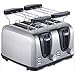 Produktbild L&B-MR Vollautomatische Toaster Toast Doppelseitige Sandwich Maschine, 6-Gang-Backmodus, Haltbarer Kartenschlitz Aus Rostfreiem Stahl, Gleichmäßige Und Schnelle Erwärmung Auf Beiden Seiten