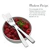 Mikasa Satin Loft 65-Piece Flatware Set, Service for 12, 18/10 Stainless Steel Silverware with Satin Finish, Includes Serving Utensils, Dishwasher Safe #3