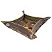 Hide & Drink Waxed Canvas Catchall Jewelry Change Keys Wallet Coin Box Tray for Coffee Table/Desk/Dresser Storage Valet Handmade Fatigue