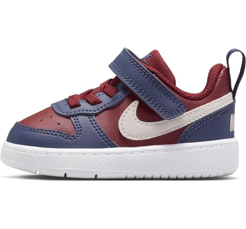 Nike Court Borough Low Recraft Scarpe per Neonati e Bambini, Dark Team Red Soft Pearl Midnight Navy, 19.5 EU