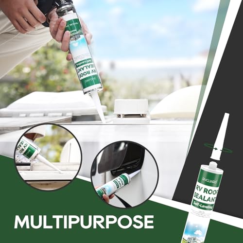 Rvguard RGRRS-4 Rv Roof Sealant, Self-Leveling Lap Sealant, Flexible Rv Caulk Sealant thumb #3