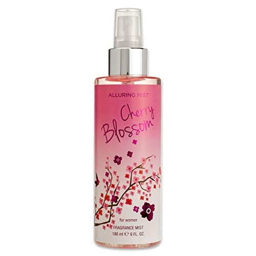 Alluring Mist Signature Body Splash Fragrance"Cherry Blossom" with Keynotes of Silky Cherry Blossom, Dewy Watermelon, Red Plum, Sheer Freesia and Soft Musk