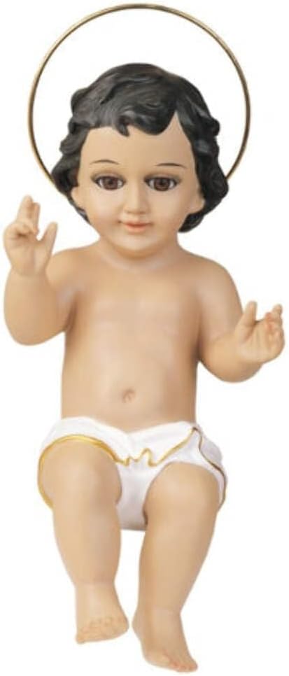 StealStreet Baby Jesus with Glass Eyes Holy Religious Figurine Decoration, 16"