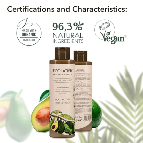 Ecolatièr Body Lotion Deep Nutrition Organic Avocado thumb #5