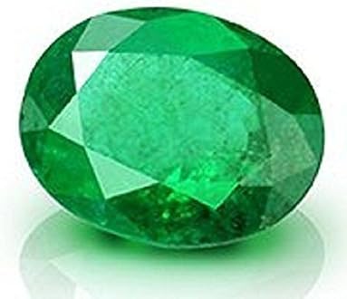 LMDLACHAMAPrajapatis Gems 7.25 Ratti Certified Natural Emerald Original Gemstone (Panna)