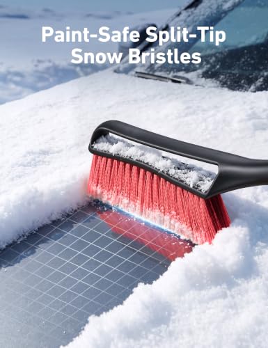 Image of AstroAI 40 inch 2-in-1 Detachable Snow Brush & Ice Scrapers for Car Windshield