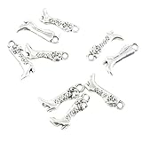 Materialien: Zinklegierung, antiker Silberton