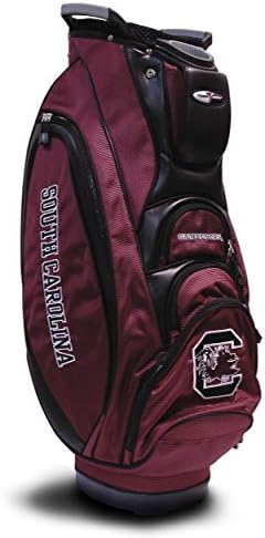 Team Golf NCAA Victory Golf Cart Bag, 10-way Top with Integrated Dual Handle & External Putter Well, Cooler Pocket, Padded Strap, Umbrella Holder & Removable Rain Hood