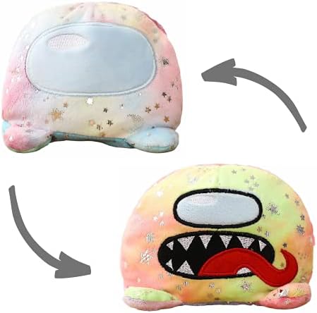 Peluche Giocattoli Among Us, Plush Crewmate Among Us Space Werewolf Killing Game Personaggio Bambola (03- Mostro multicolore)