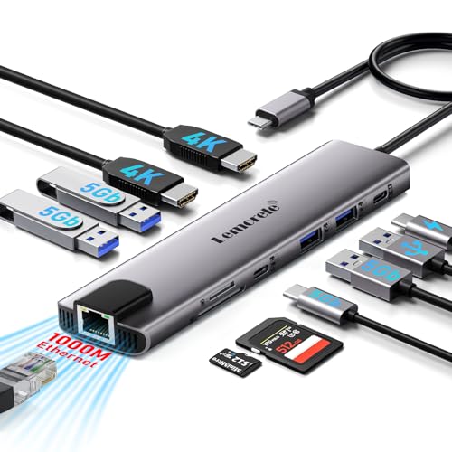 Best Accessories for Your Laptop 51 Lemorele 11-in-1 USB C Docking Station Dual 4K HDMI, Gigabit Ethe...