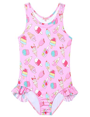 Image of QPANCY Girls Swimsuits Unicorn Bathing Suits Toddler Kids One Piece Swimwear