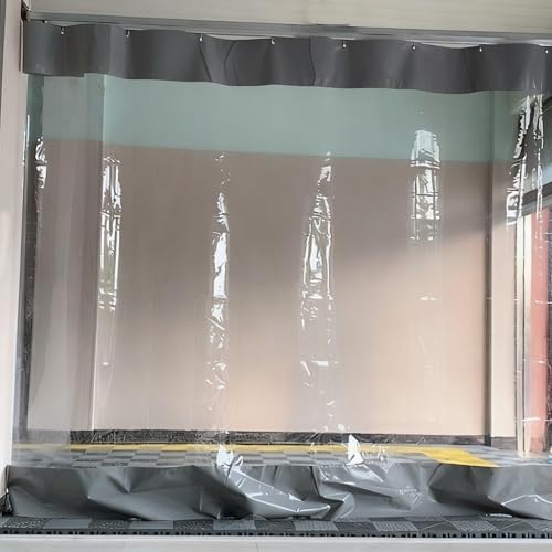 Bâche transparente imperméable extérieure 2,8 x 2,2 m pour atelier