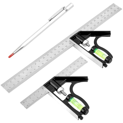 3 Pcs Set Square Carpentry for Precise Measurement By Carpenters/Engineers
