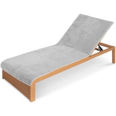 JEMIDI Sun Lounger Towel - Soft Terry Cloth Cover for Sunbed Beach Loungers Sunbathing - Beach and Holiday Accessory - 75cm x 200cm Cover