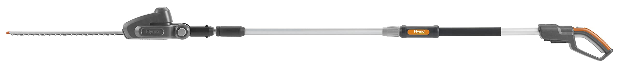 Flymo Recortasetos telescópico inalámbrico UltraCut Reach 420 de 18 V, sin batería, Corte de 42 cm con Alcance Extensible de 3 Metros, Cabezal Ajustable de 90°, Cuchillas, Power For All Alliance