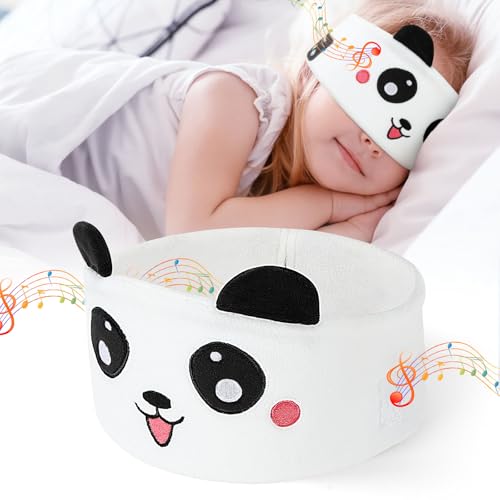 OFFCUP Masque de Nuit Enfant, 100% Occultant Masque de Sommeil, Bandeau Bluetooth Mignon, Doux et...