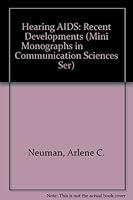 Hearing AIDS: Recent Developments (Mini Monographs in Communication Sciences Ser) 0912752343 Book Cover