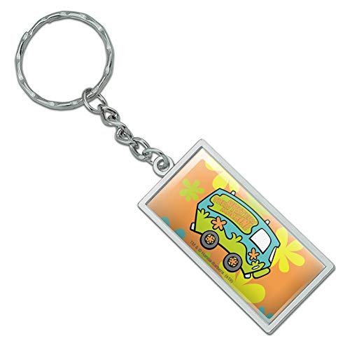 GRAPHICS & MORE Scooby-Doo The Mystery Machine Rectangle Keychain in Chrome Plated Metal