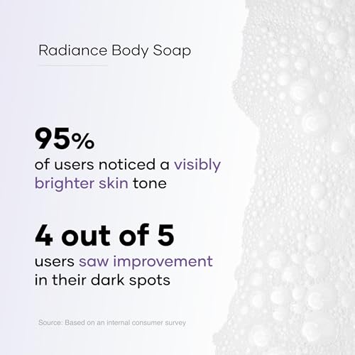 Image of Cureskin Radiance Body Soap | For Pigmentation & Sun Damage with Alpha Arbutin, Kojic Acid and Ucuba Butter | Soap Tan Removal, 75 g (Pack of 5)