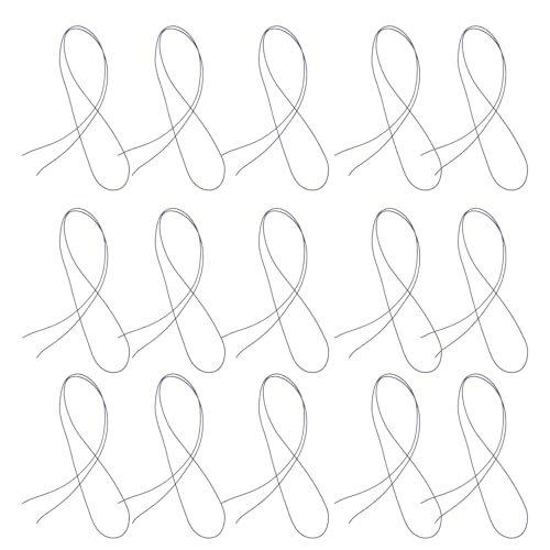 TOPBATHY Bandas Elásticas para Cuadernos de Viaje 15 Piezas, Correa Elástica de Nylon Azul 1,5 Mm, Banda Envolvente Flexible para Álbumes de Recortes y Accesorios de Papelería, Uso Escolar