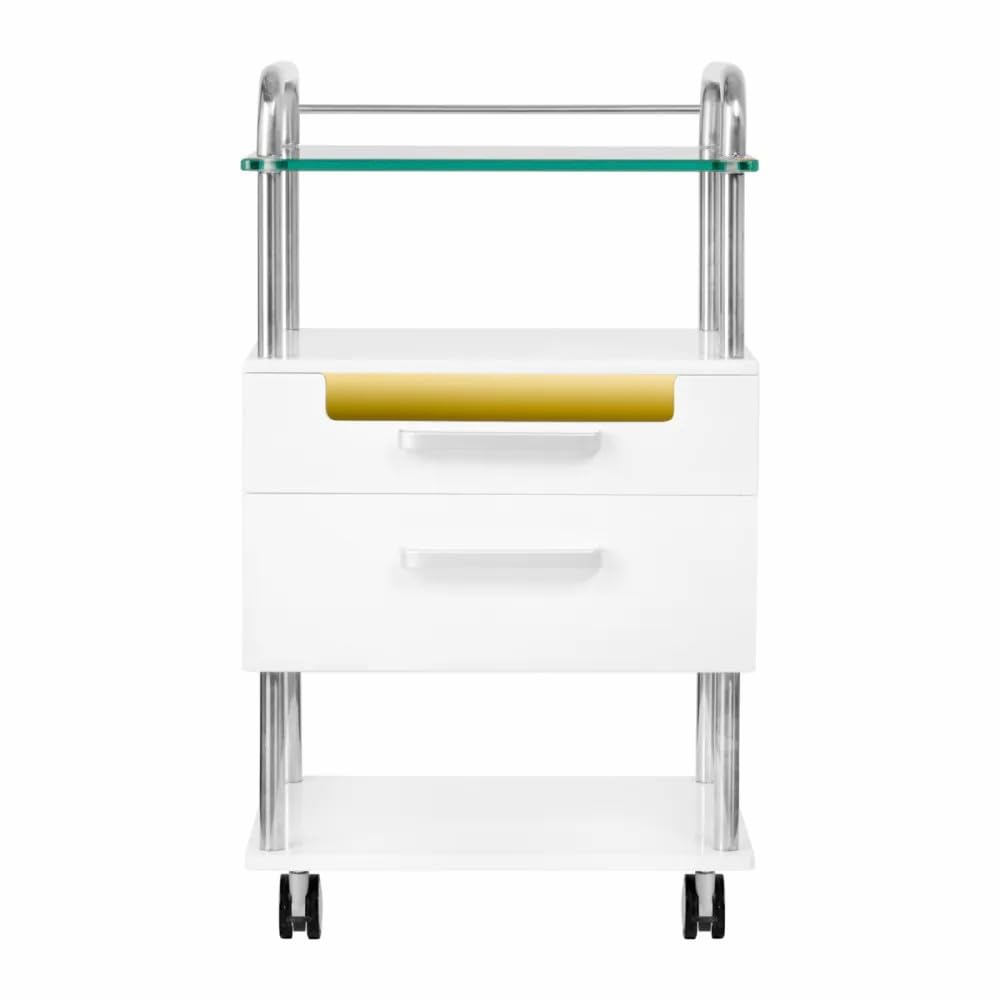 Carrello Podologico per Sterilizzare Strumenti Chirurgici con 2 Cassetti
