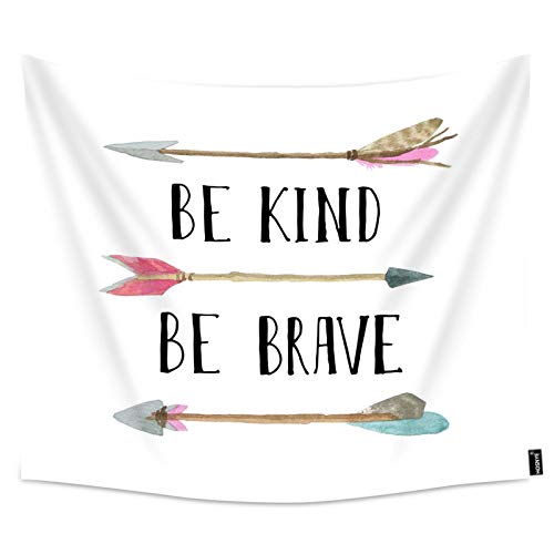 Hosnye be kind be brave tapestry wall hanging tribal style card o…