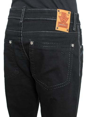 Men's Premium Straight Fit Denim Jeans Sizes 28-38 Style:WB514