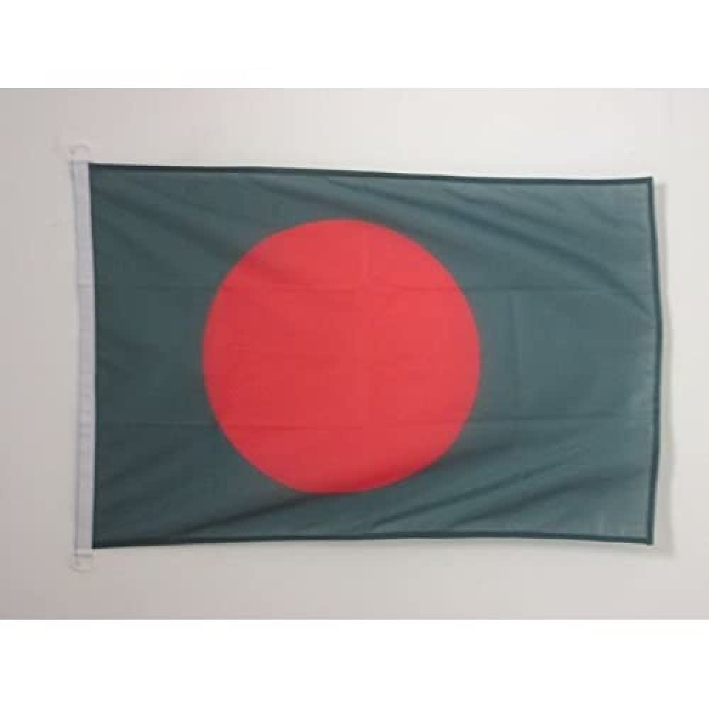 AZ FLAG - Bangladesh Nautical Flag - 18'' x 12'' - For Outdoor and Boat - Bangladeshi Banner Knitted Polyester with Two Plastic Rings - Vivid Colors - 12x18 in - 45x30 Cm
