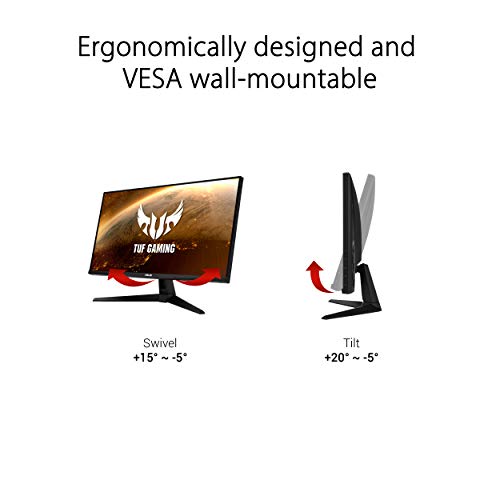 Image of ASUS TUF Gaming VG289Q1A 28 inch Monitor, 4K UHD (3840 x 2160), IPS, Adaptive-Sync /FreeSync, Eye Care, DisplayPort HDMI, DCI-P3 HDR 10, Shadow Boost, Black