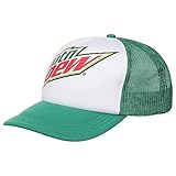 Mountain Dew Original Foam Trucker Adjustable Snapback Hat GRN/WHT