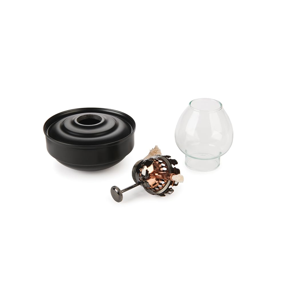 Woodriver Oil Lamp Project Kit Painted Black And Black Chrome