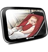 Large Baby Car Mirror - Safety Shatterproof Baby Car Seat Mirror - Baby Car Mirror for Back Seat ...